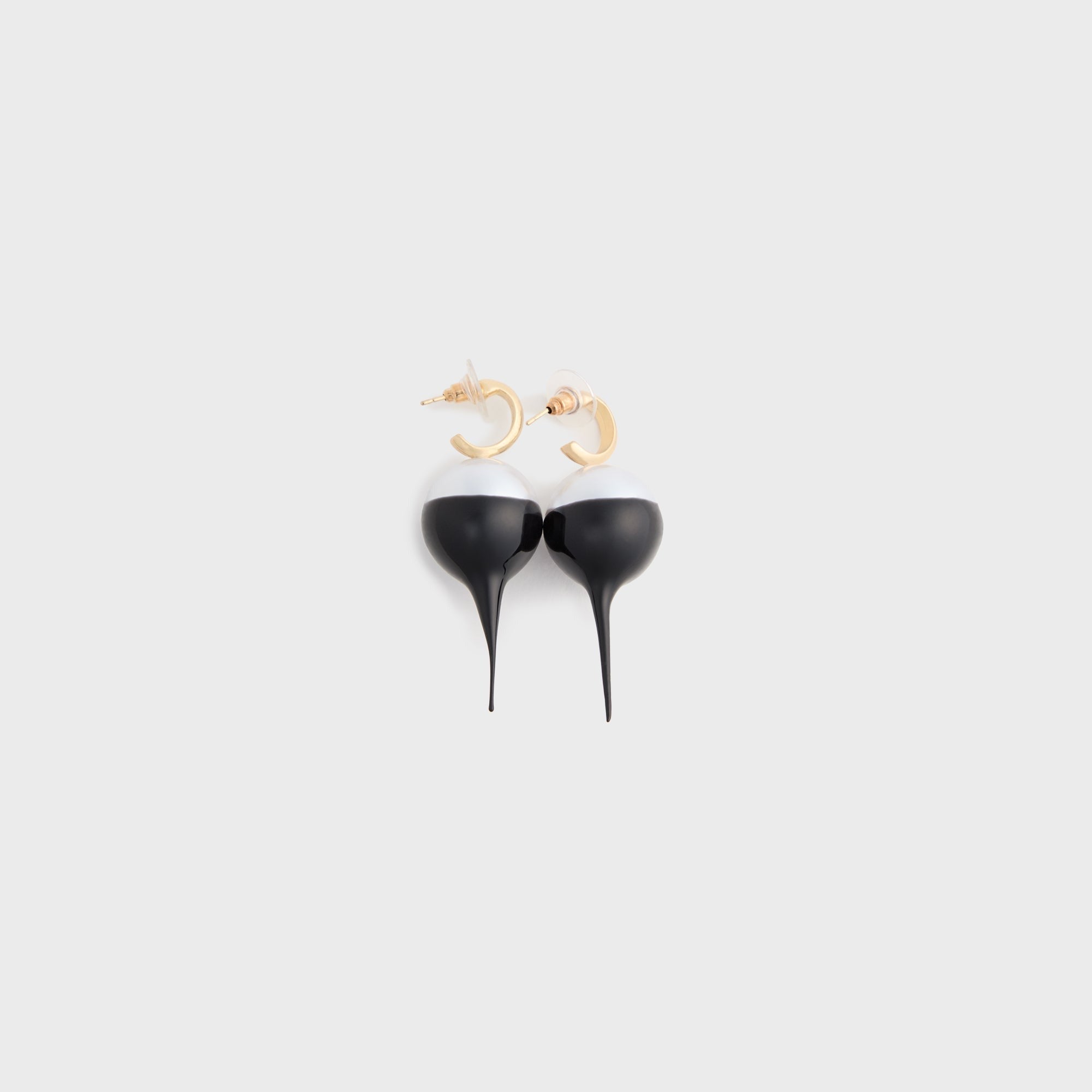 Ottolinger Dipped Pearl Earrings - Black