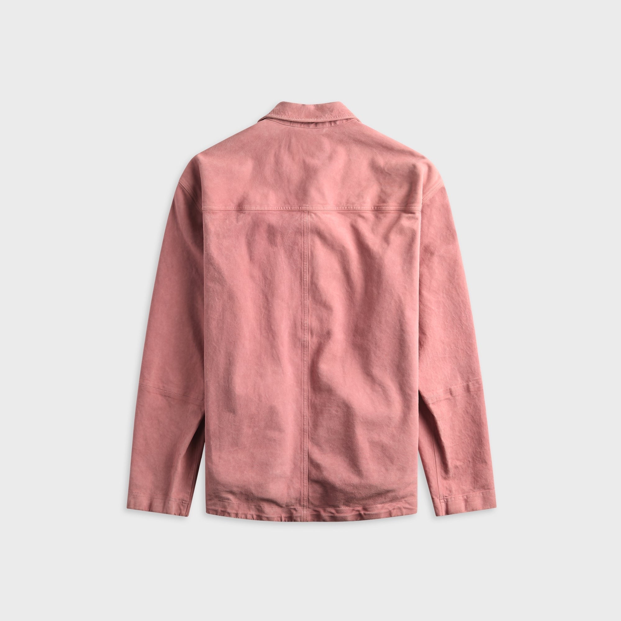 Marni Soft Suede Overshirt - Chalk Mauve
