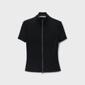 Alexander Wang Rashguard Top With Mock Neck - Black