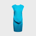 Isa Boulder Crimson Drape Dress - Turquoise