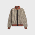 Marni Bouclé Zip-Up Sweater - Lily White