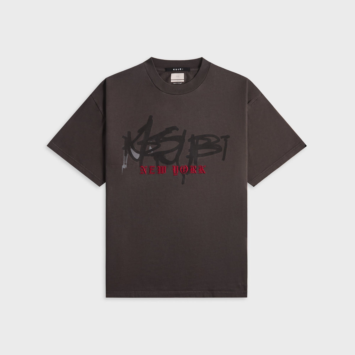 Ksubi Graff Ekcess Short Sleeve Tee - Old Black
