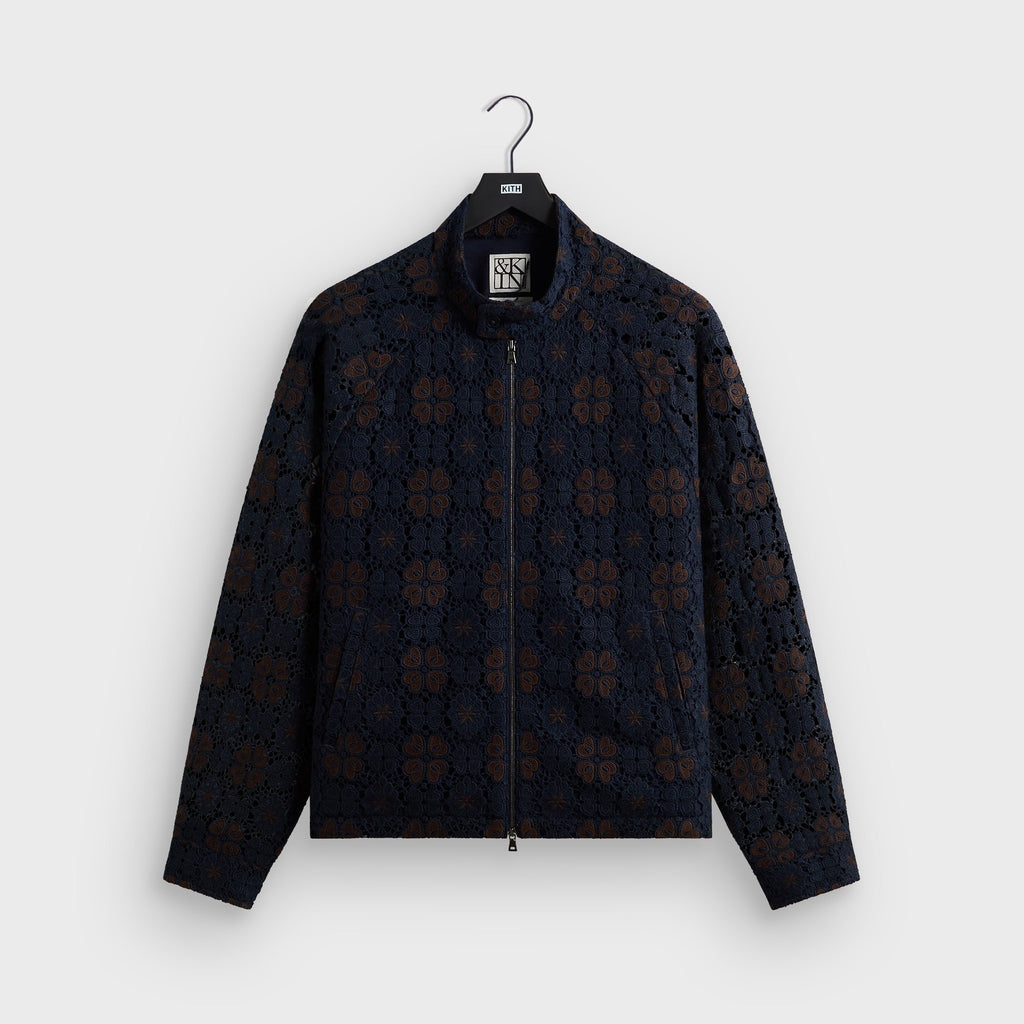 &Kin Retro Floral Lace Eddy Jacket - Cosmos