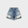 Ksubi Kut Off Denim Short - Maverick Krystal
