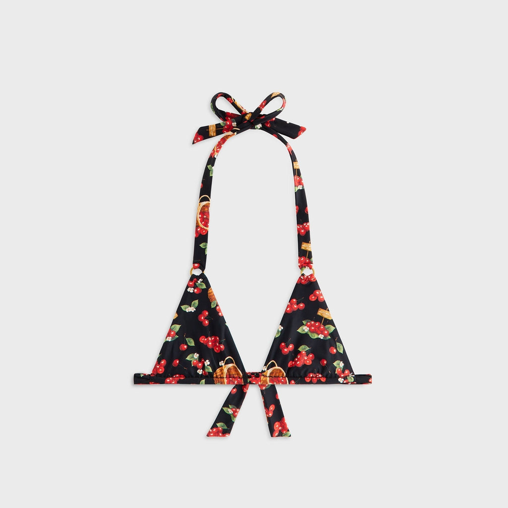 Kith Women Kenna Cherry Tie Top - Black