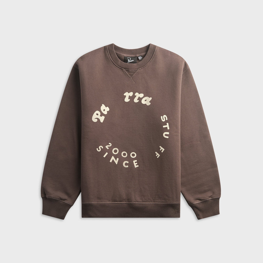 by Parra Gasoline Crewneck Sweatshirt - Brown