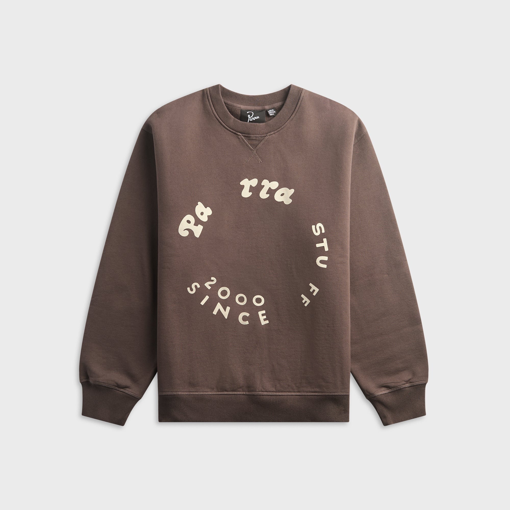 by Parra Gasoline Crewneck Sweatshirt - Brown