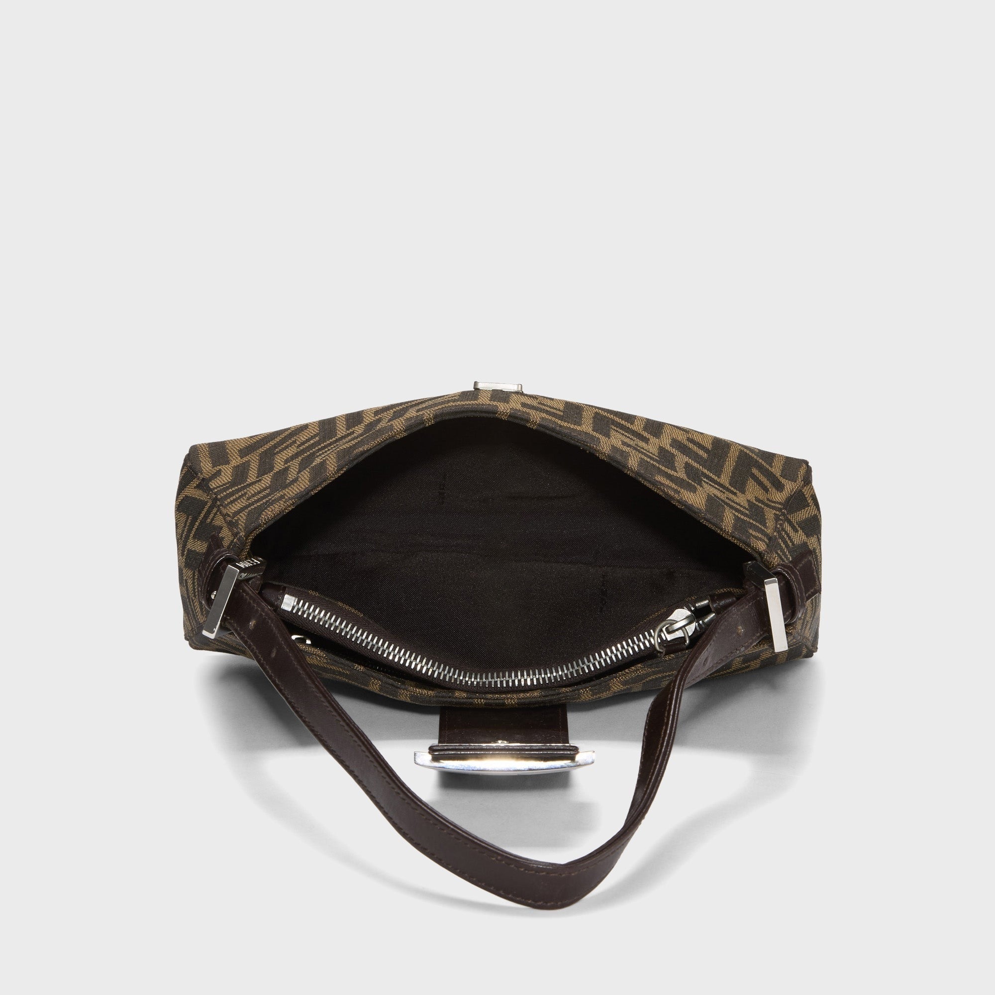 WGACA Fendi Zucca Canvas Shoulder Bag - Brown