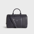 Kith Monogram Tumbled Leather Traveler K40 Duffle Bag - Ink