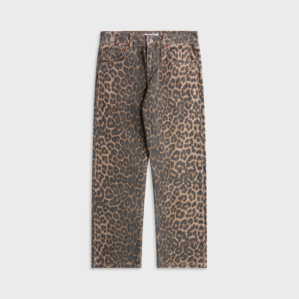ReDone Mid Rise Blondie Crop Jean - Leopard
