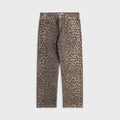 ReDone Mid Rise Blondie Crop Jean - Leopard