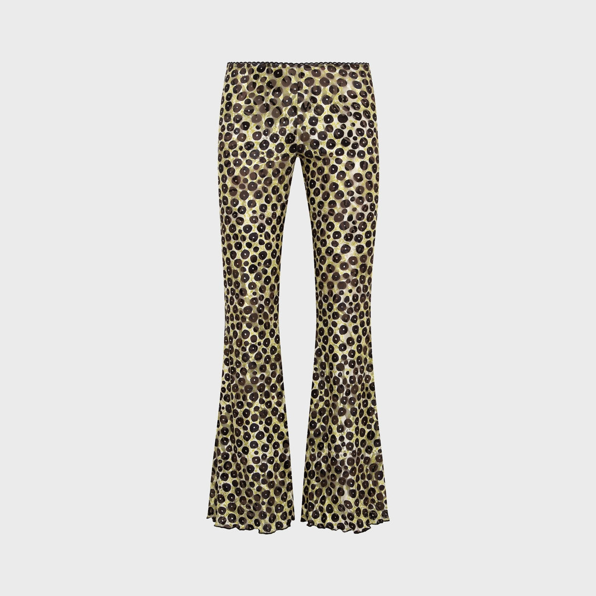 Siedres Jeslynn Devoré Detail Velvet Flared Pant - Multi