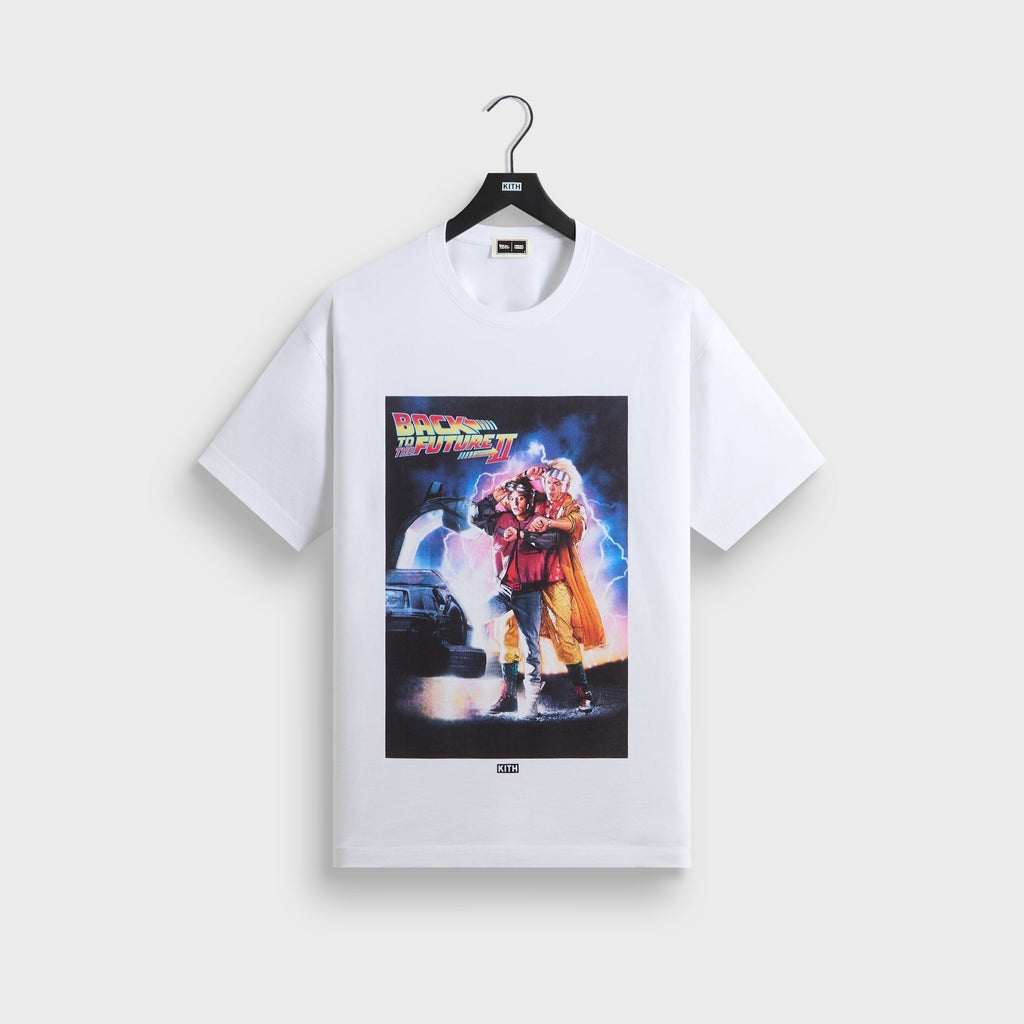 Kith for Back to the Future II Movie Poster Vintage Tee - White