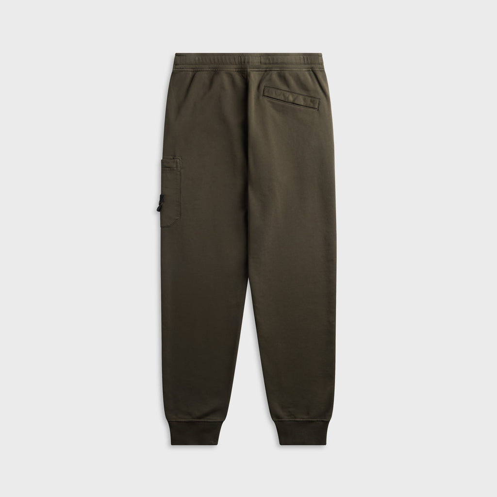 Stone Island Organic Mélange Cotton Fleece Sweatpant - Coal Grey