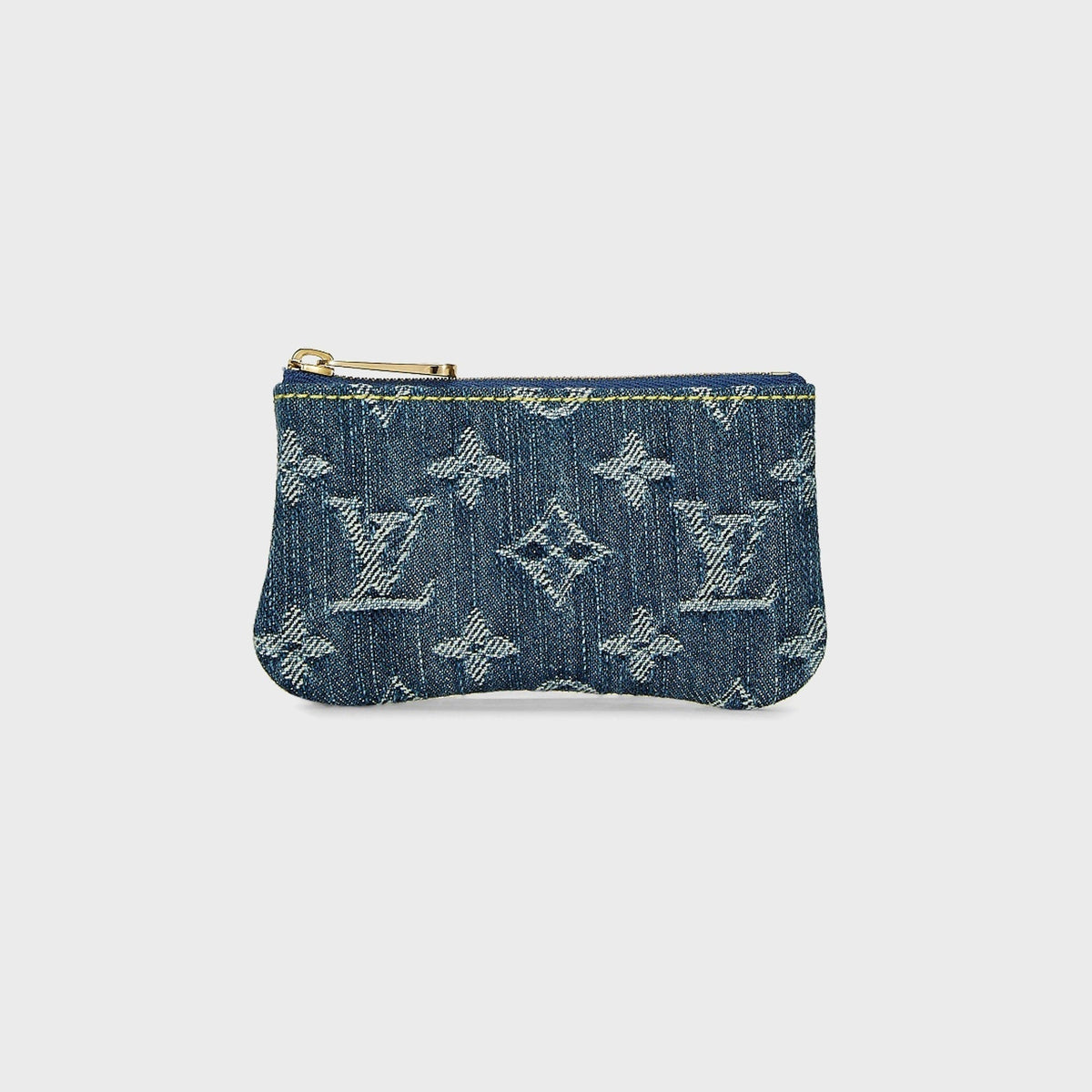 WGACA Louis Vuitton Denim Pochette Cles Wallet - Blue