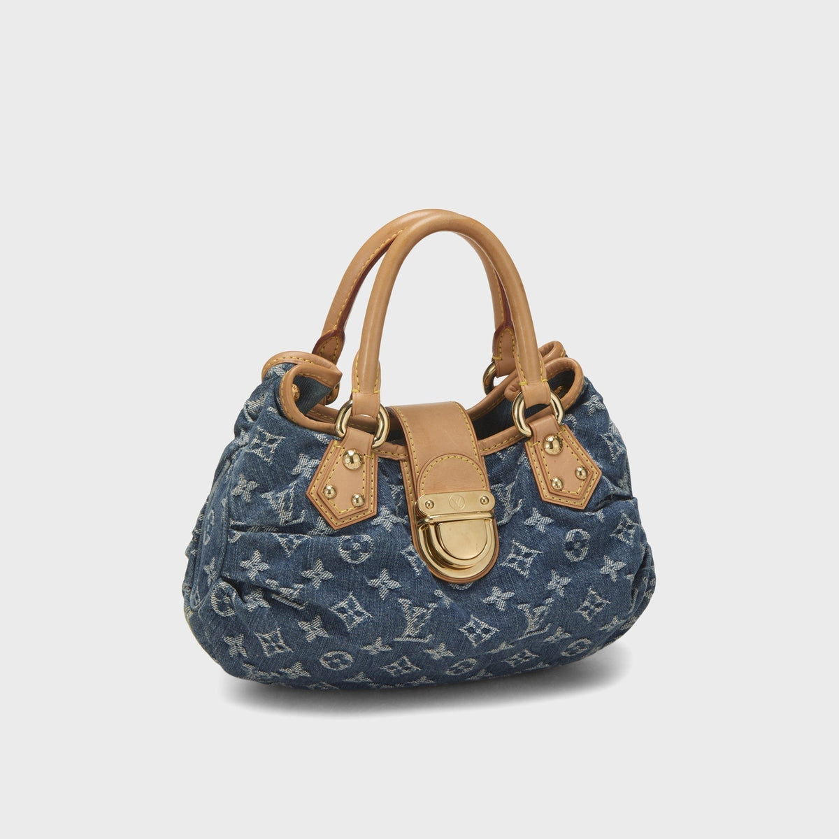 WGACA Louis Vuitton Denim Pleaty Bag - Blue