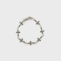 Emanuele Bicocchi Rose Cross Multi Bracelet - Silver
