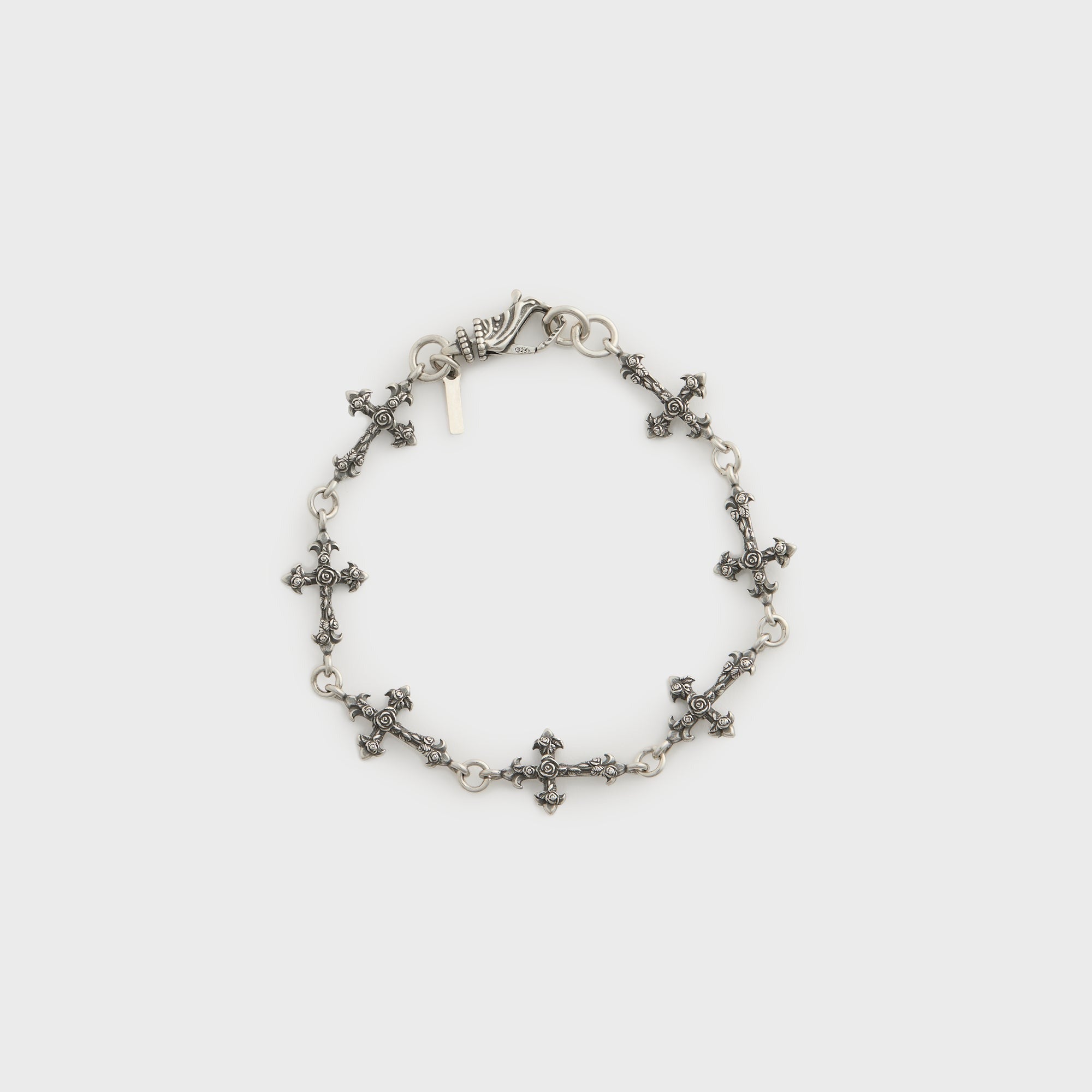 Emanuele Bicocchi Rose Cross Multi Bracelet - Silver