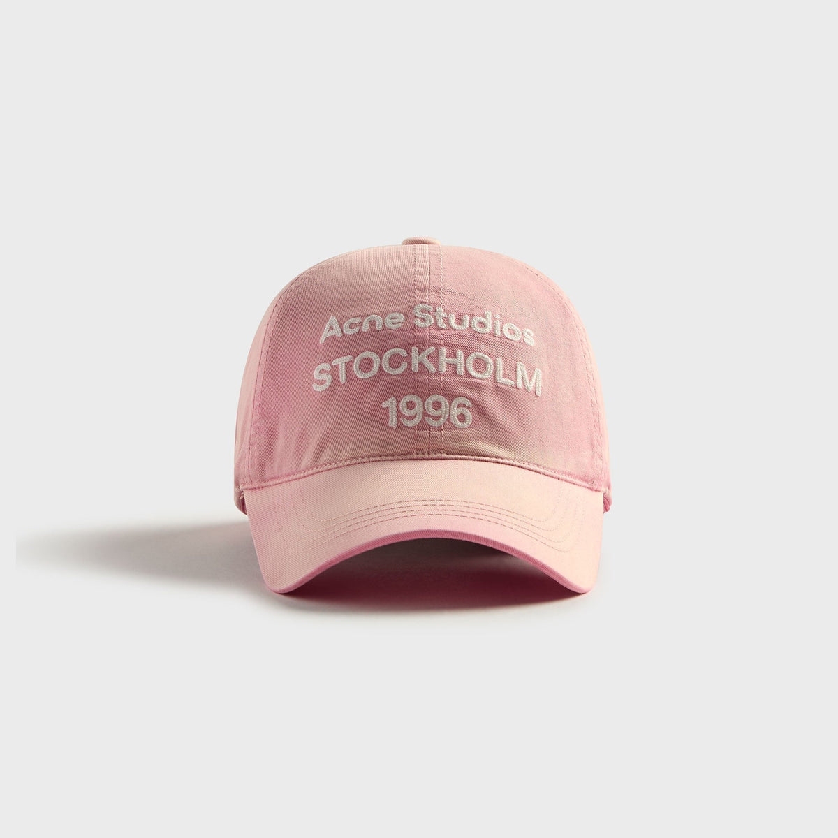 Acne Studios Washed Logo Baseball Cap - Tango Pink