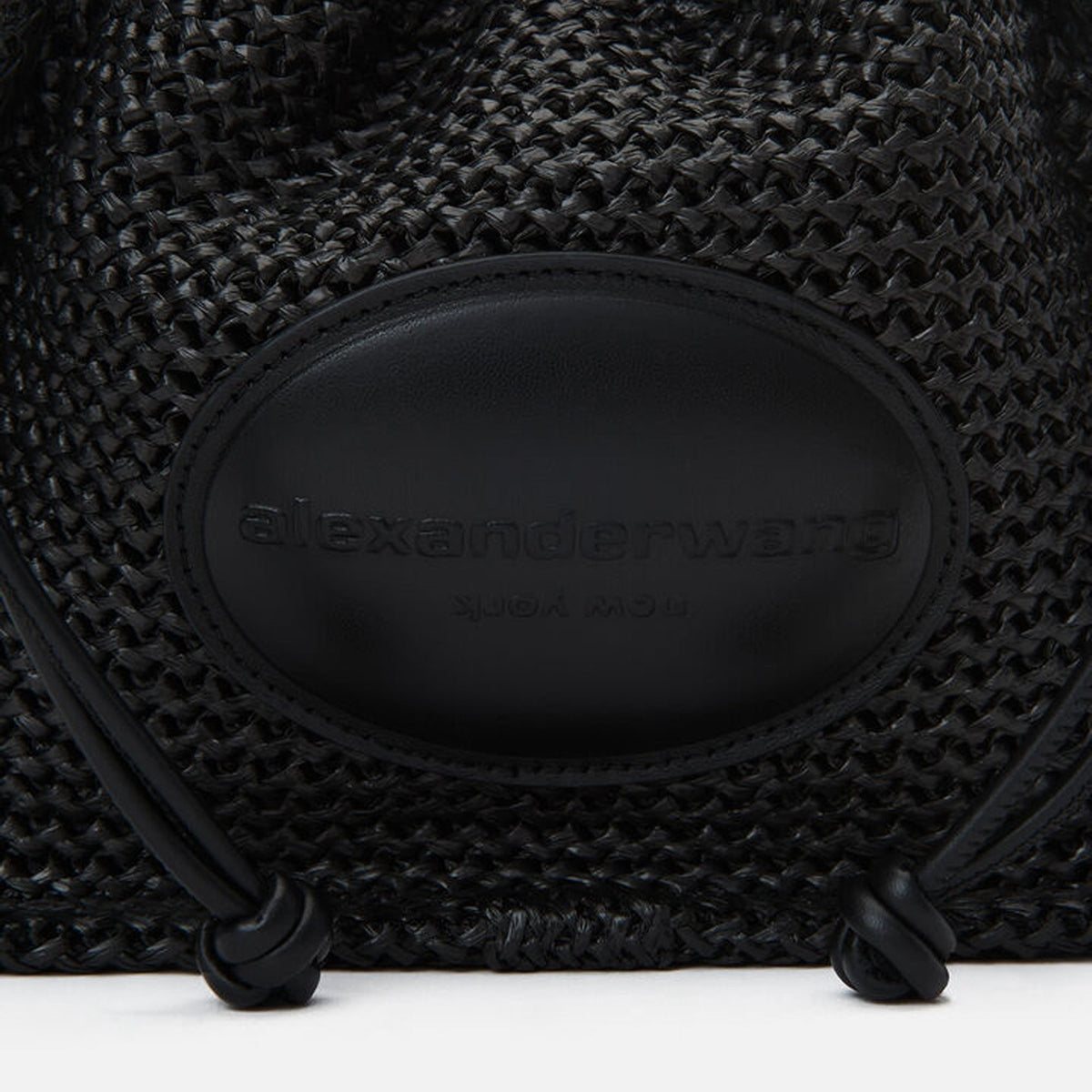 Alexander Wang Ryan Small Raffia Bag - Black