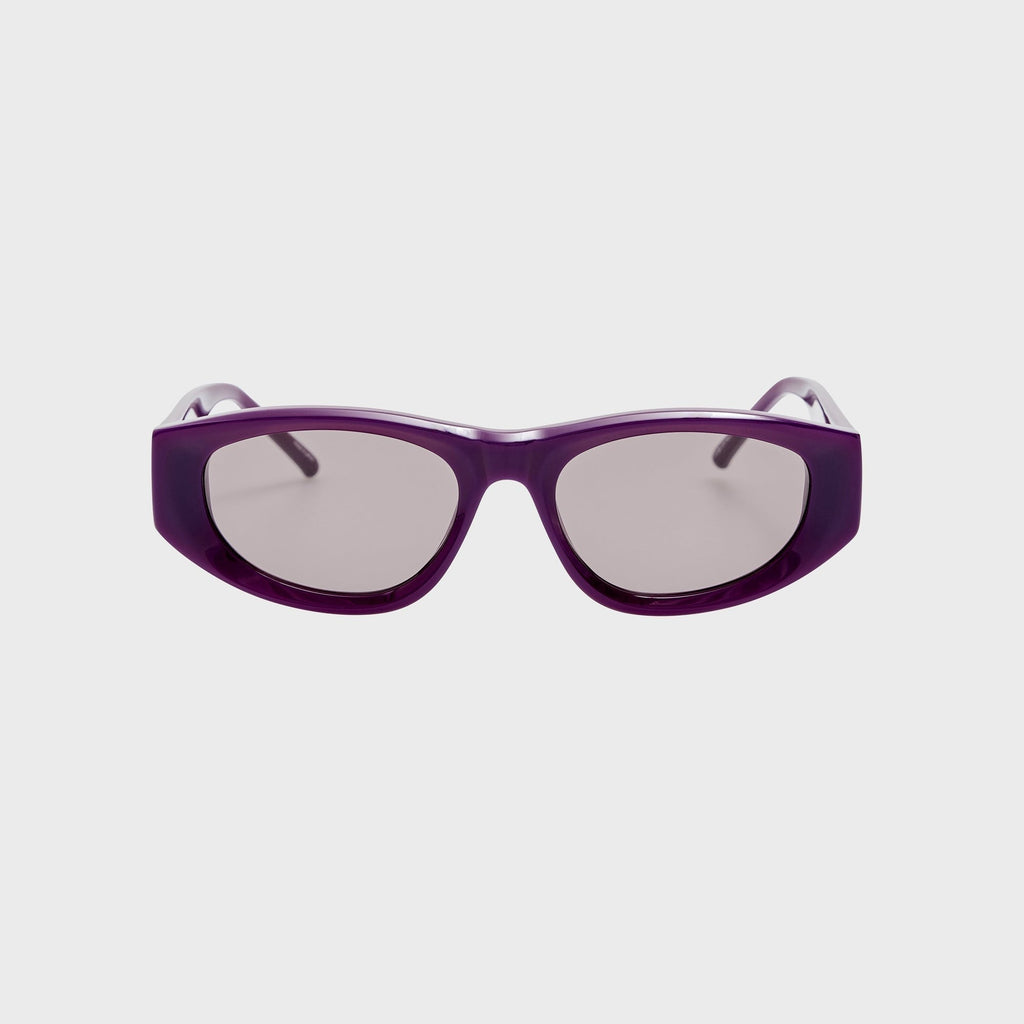The Attico Maya Sunglasses - Mauve / Silver