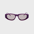 The Attico Maya Sunglasses - Mauve / Silver