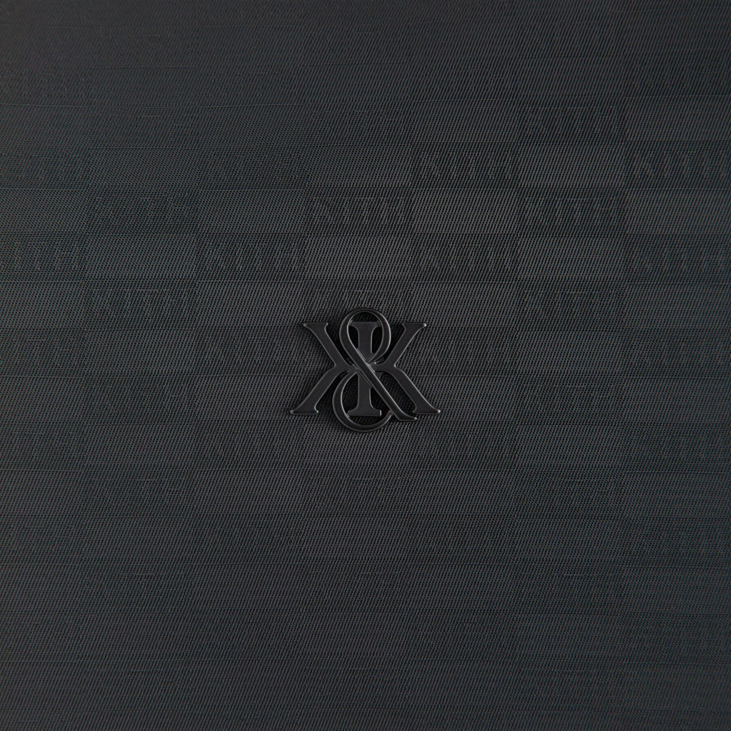 Kith Monogram Nylon Leather Duffle Bag - Black