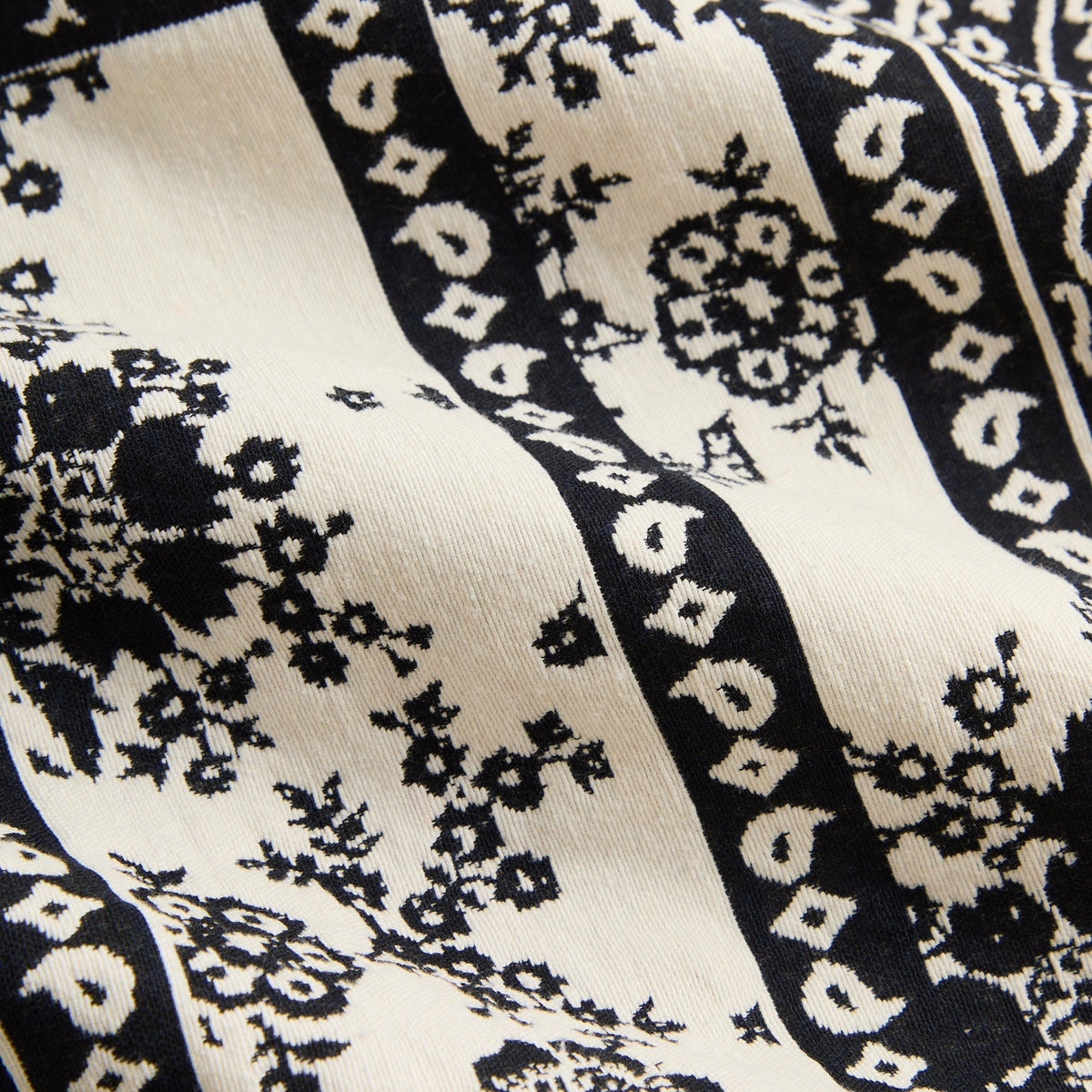Kith Bandana Jacquard Long Sleeve Willis Shirt - Nocturnal