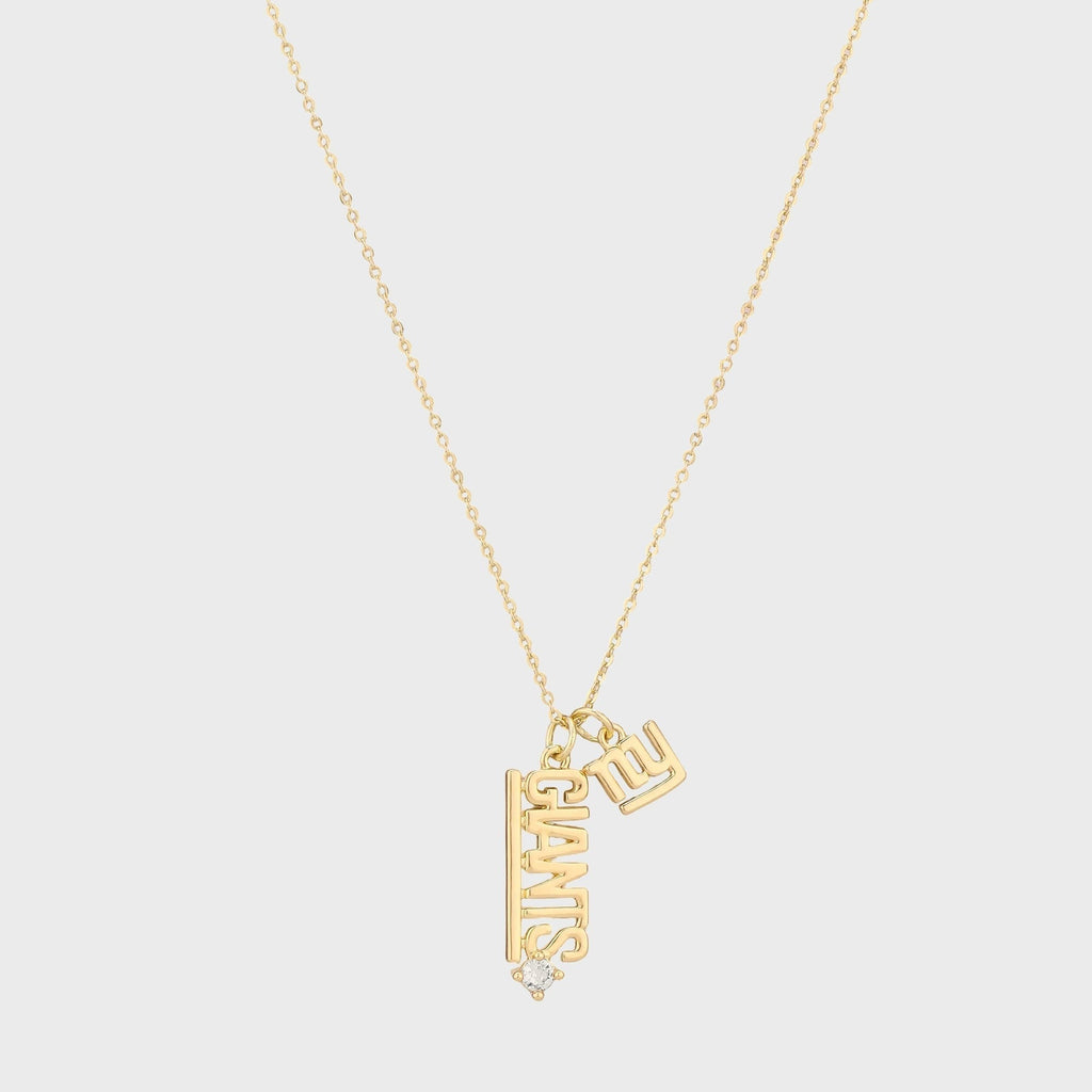Luv AJ The MLB Layered Nameplate New York Giants Necklace - Gold