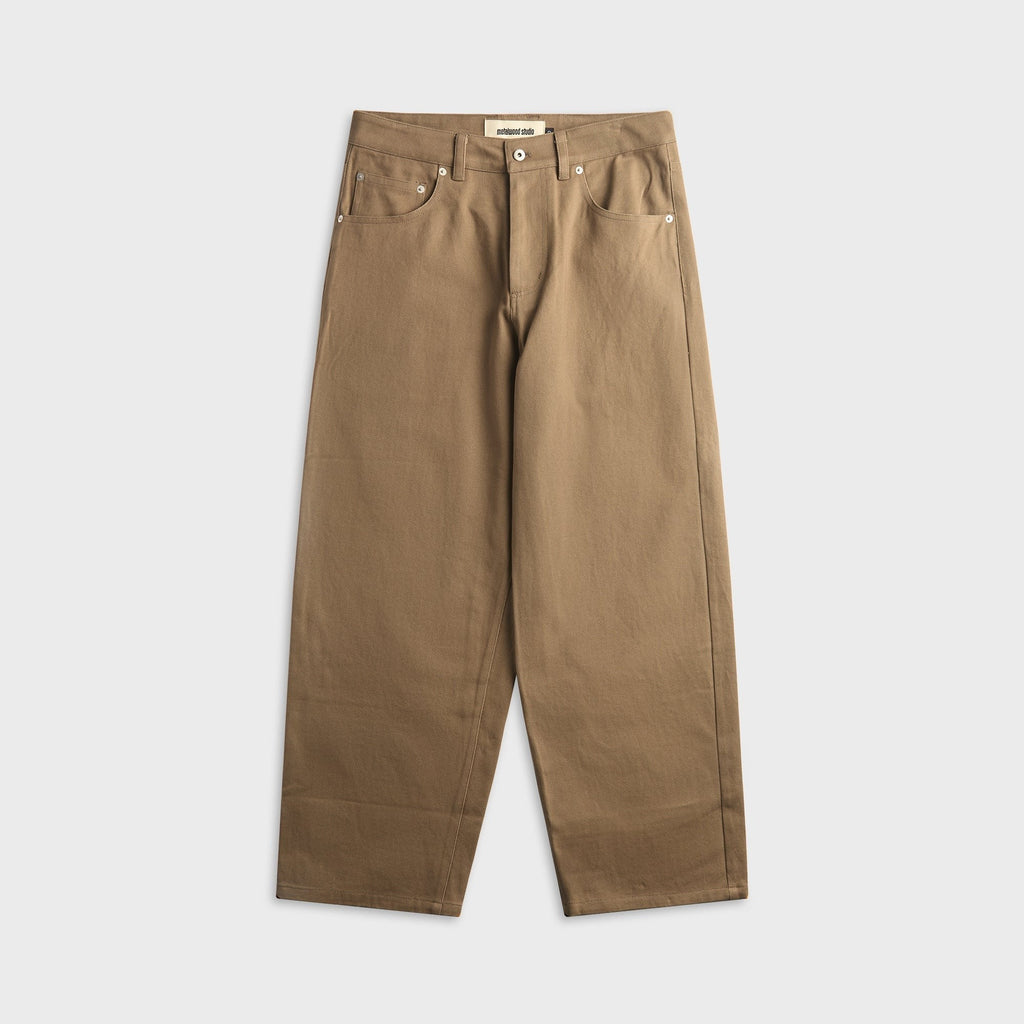 Metalwood Five-Pocket Twill Pant - Brown