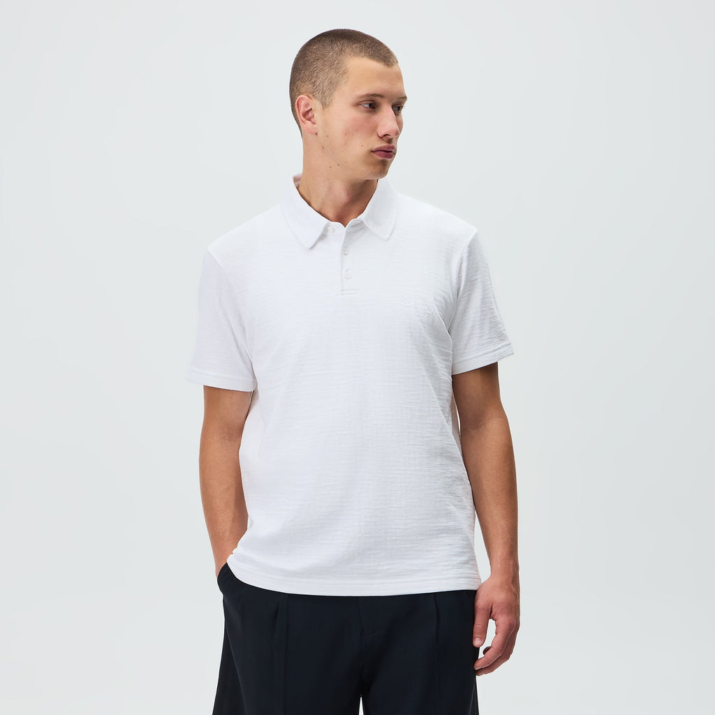 Kith Double Face Jersey Heathrow Polo - White