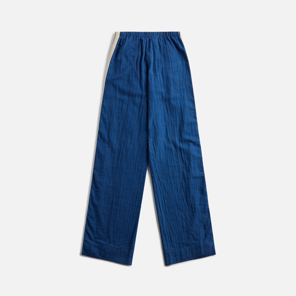 Palm Angels Chambray Track Pant - Indigo / Off-White