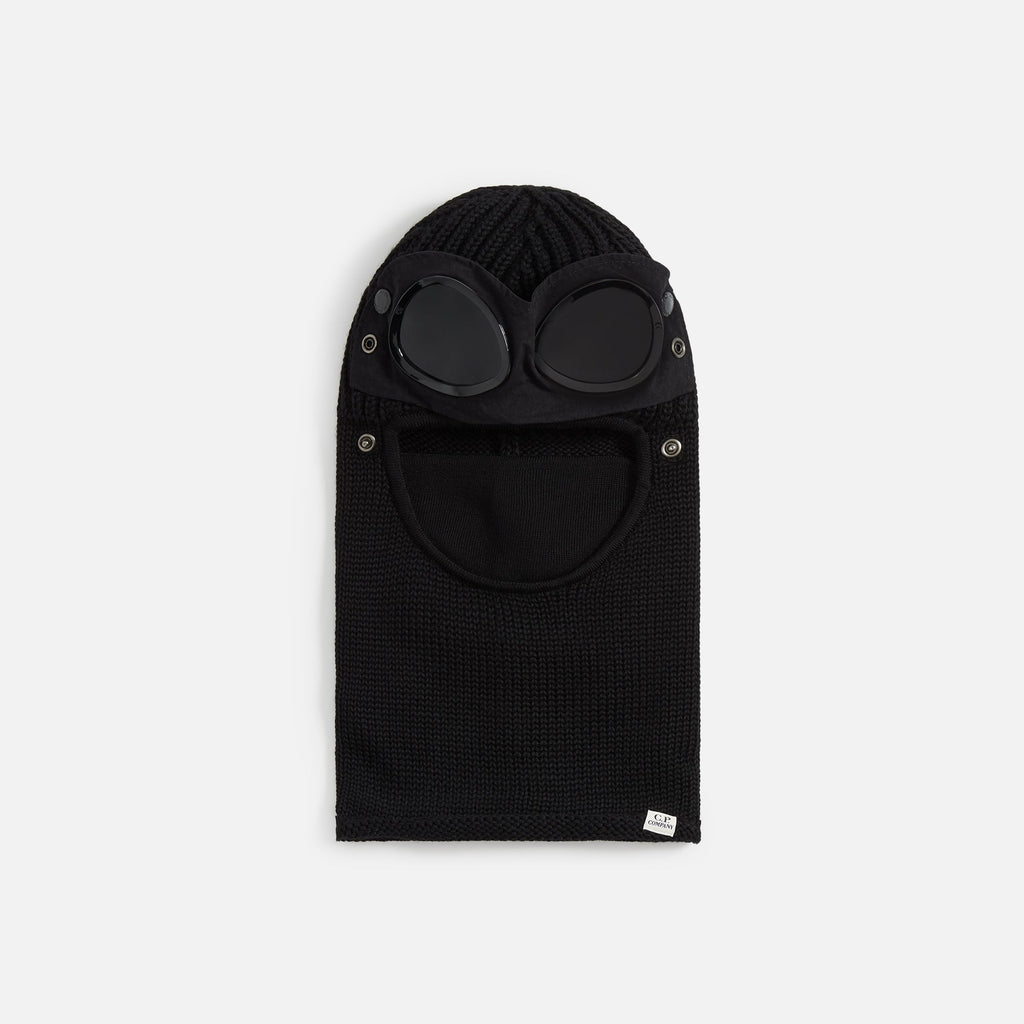C.P. Company Extrafine Merino Wool Goggle Balaclava - Black