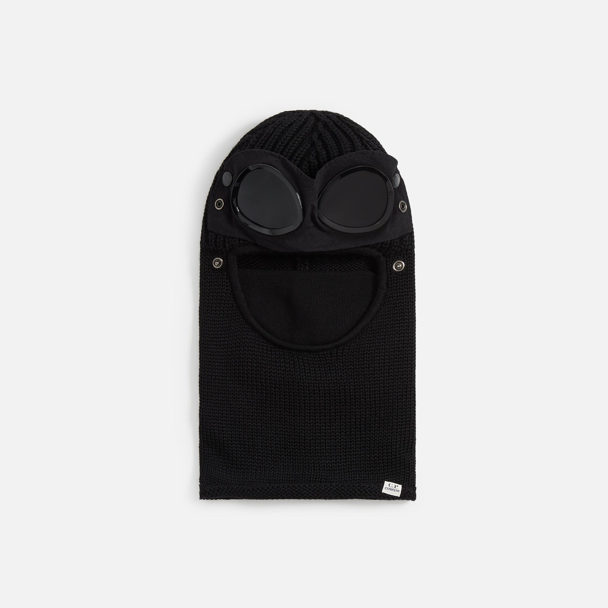 C.P. Company Extrafine Merino Wool Goggle Balaclava - Black