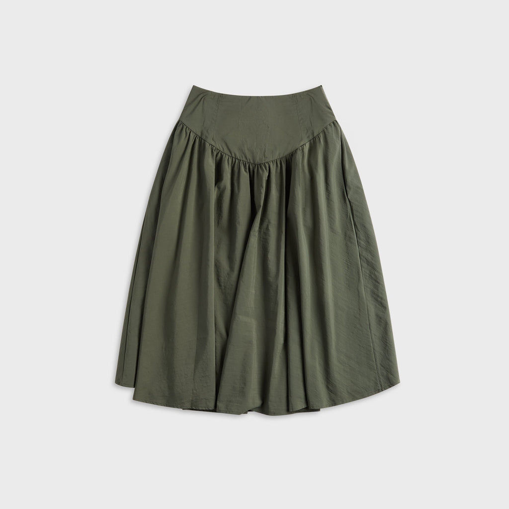 Peachy Den Deba Midi Skirt - Slate Green