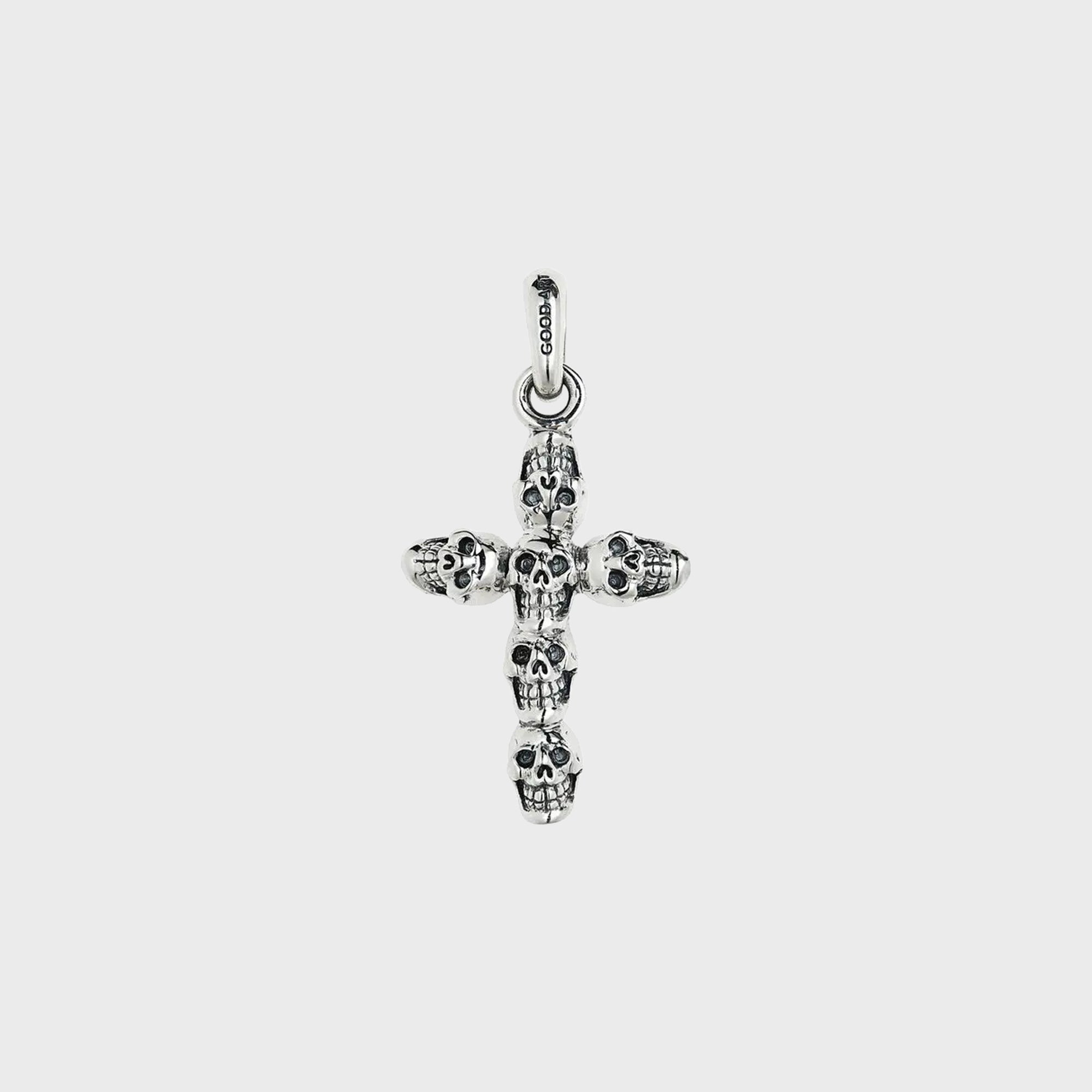 GOOD ART HLYWD Jack Skull Cross Pendant Necklace - Sterling Silver