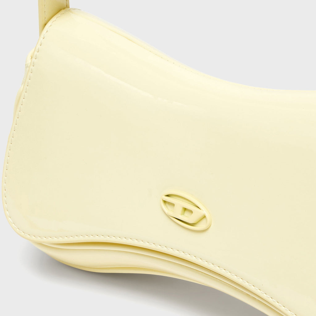 Diesel Play-Clutch In Glossy PU Bag - Light Yellow