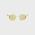 Garrett Leight Adonis Sunglasses - Artist Crystal White Gold / Semi Flat Select Ochre