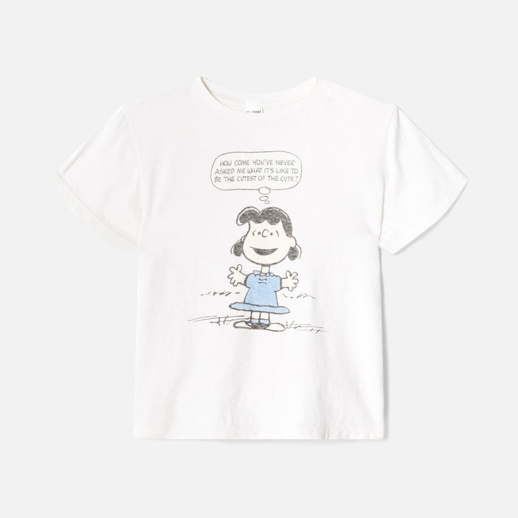 ReDone Classic Lucy Cute Tee - Vintage White