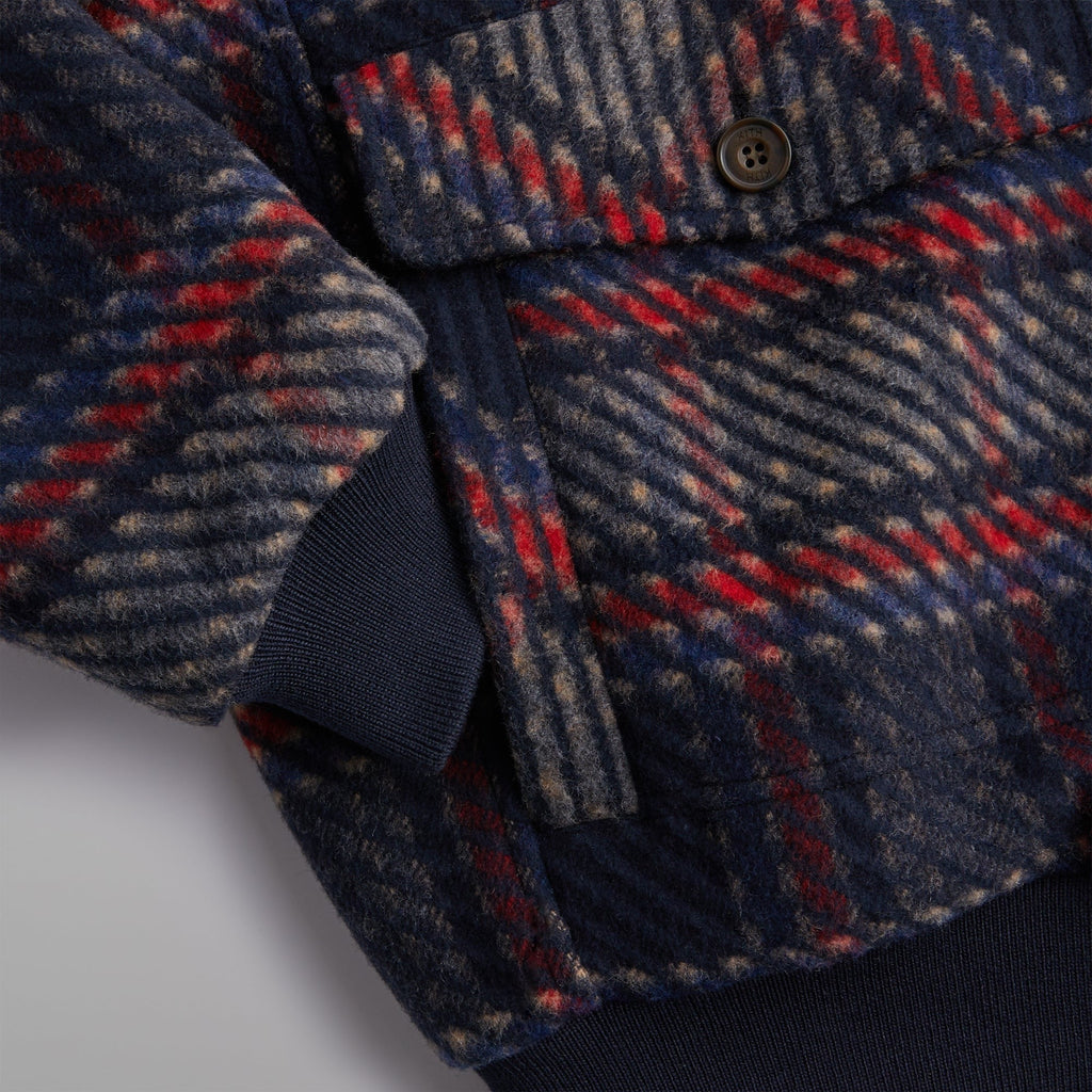 Kith for Bergdorf Goodman Plaid Hawthorne Flight Jacket - Nocturnal
