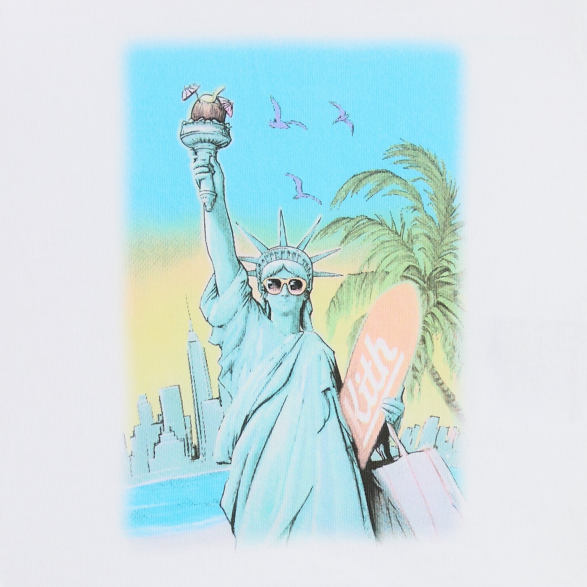 Kith Baby Lady Liberty Vintage Graphic Tee - White
