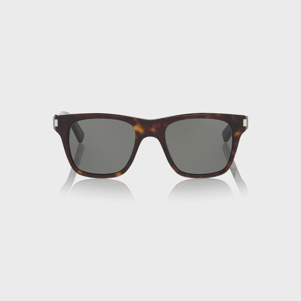 Saint Laurent Sl875-004 Rectangle Sunglasses - Brown / Grey