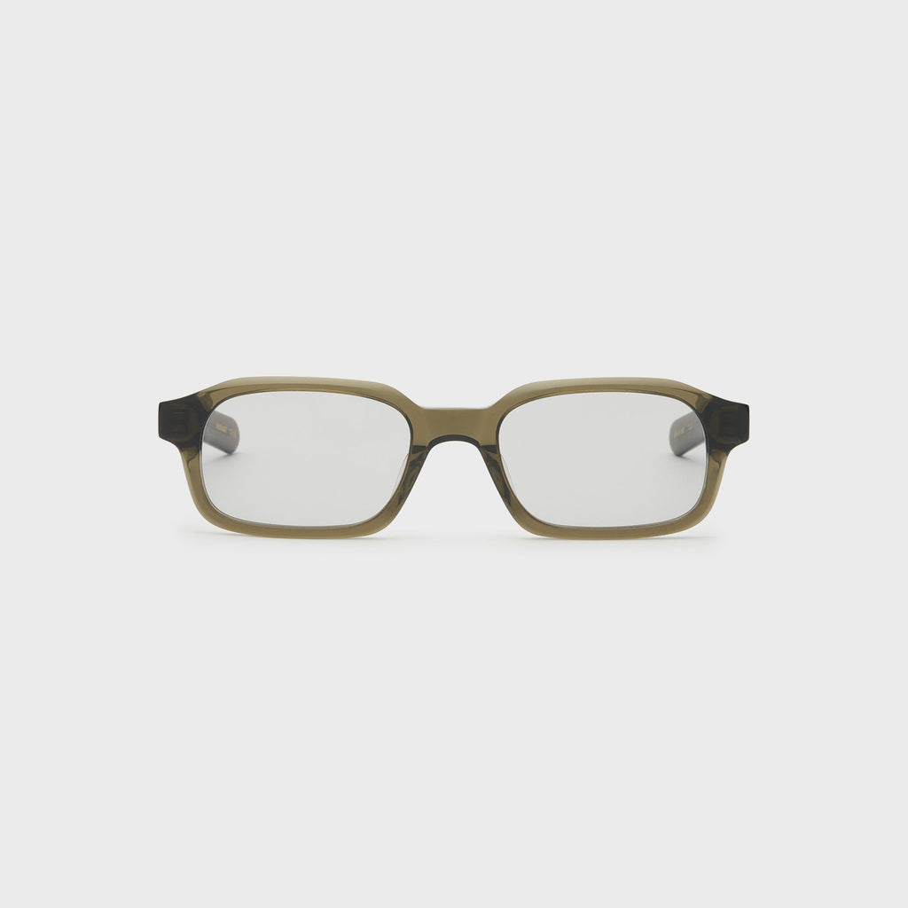 Flatlist Hanky Sunglasses - Crystal Olive / Light Grey