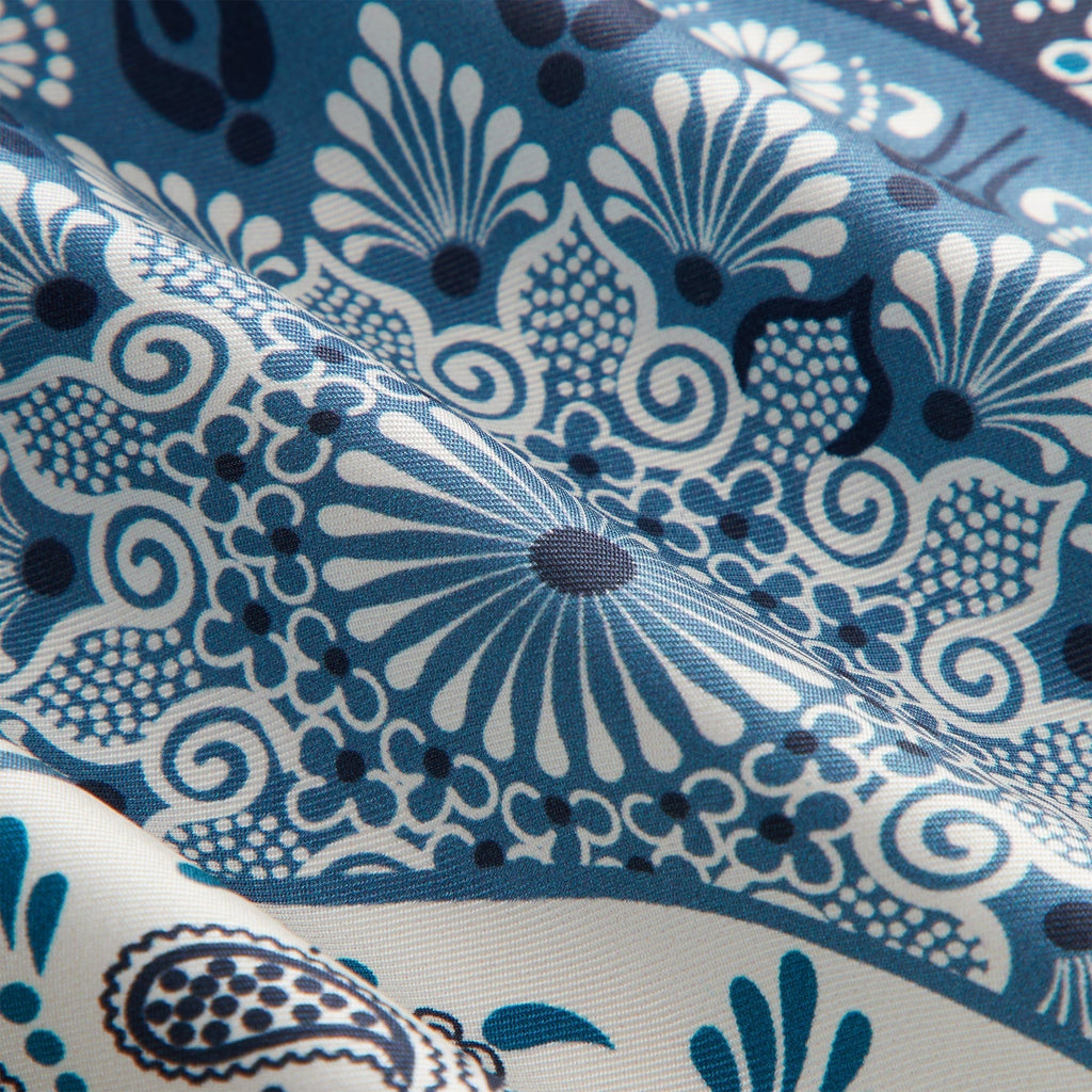 Kith Printed Mandala Silk Scarf - Novel