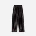 Alexander Wang Track Pant With Integrated Brief and Stacked Wang Puff - Black