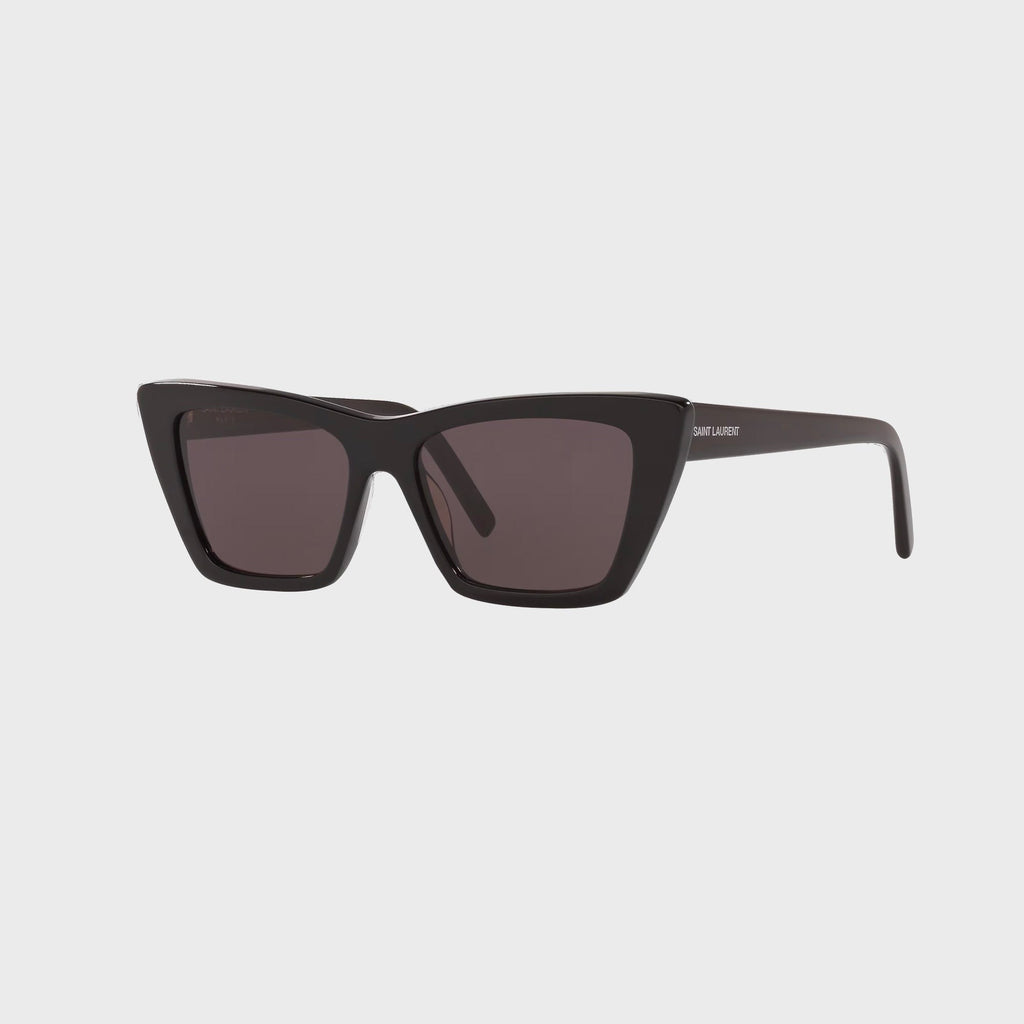 Saint Laurent Mica-001 53 Sunglasses - Black / Grey