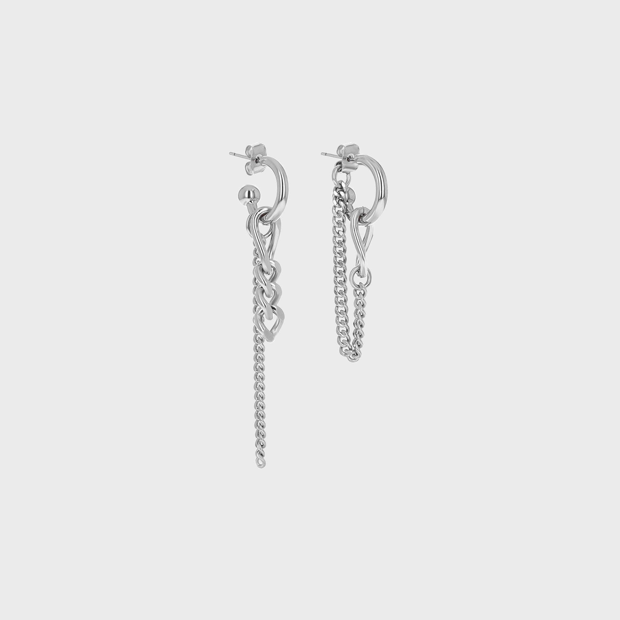 Justine Clenquet Tiko Earrings - Palladium