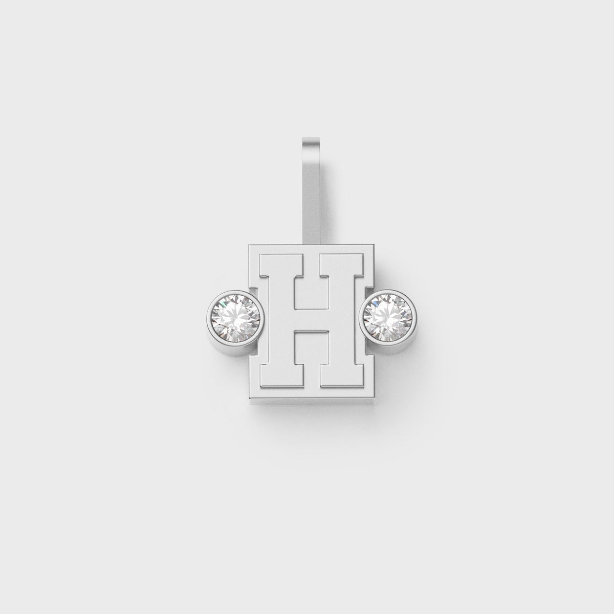 Greg Yuna Sÿlver Babÿ Umlaut Initial 'H' Pendant - Sterling Silver
