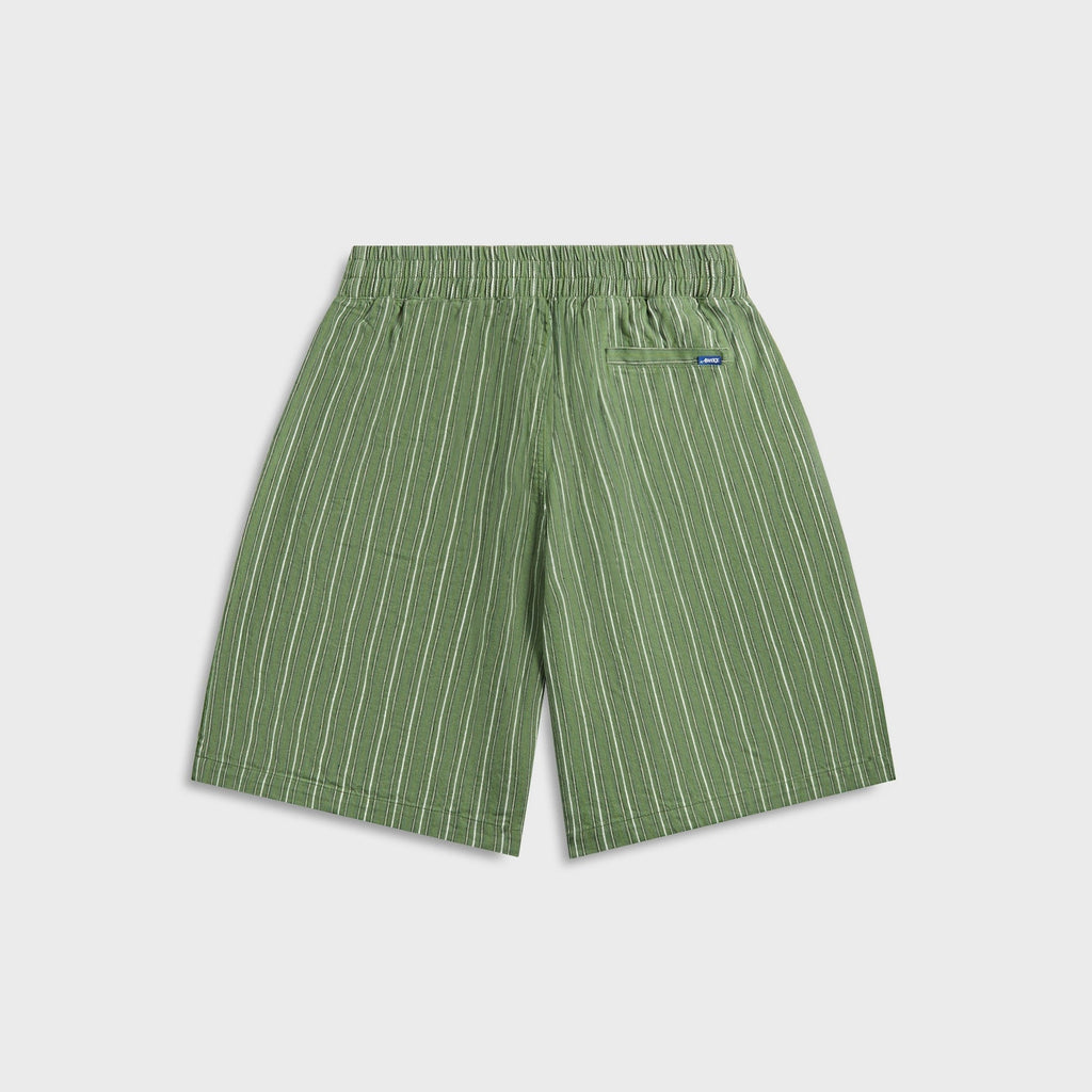 Awake NY Striped Shorts - Green