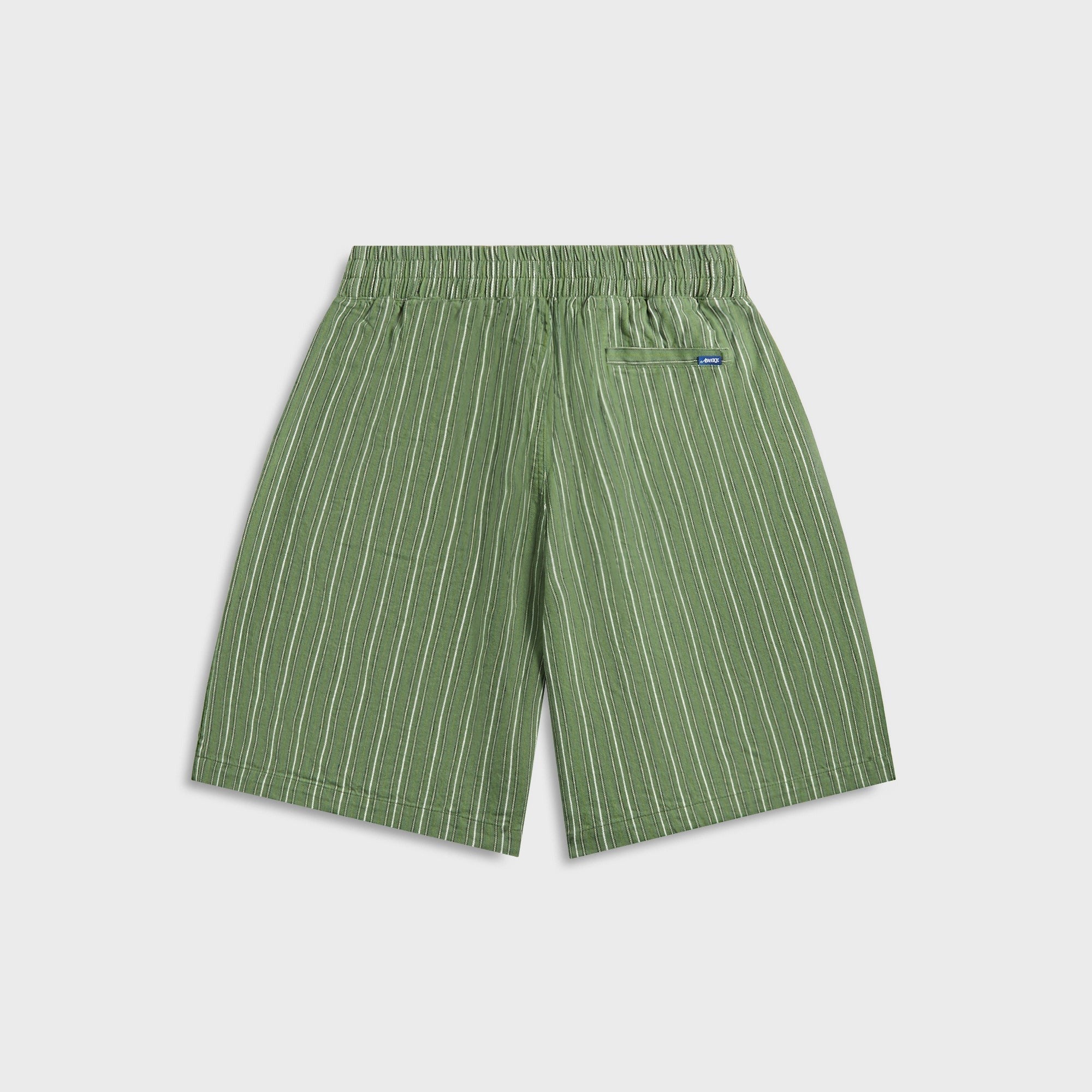 Awake NY Striped Shorts - Green